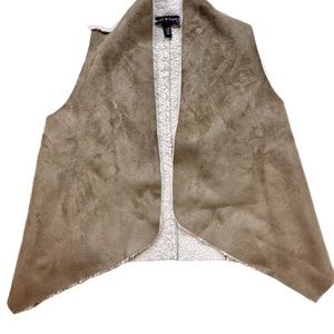 Girls Parka Faux Fur beige Vest